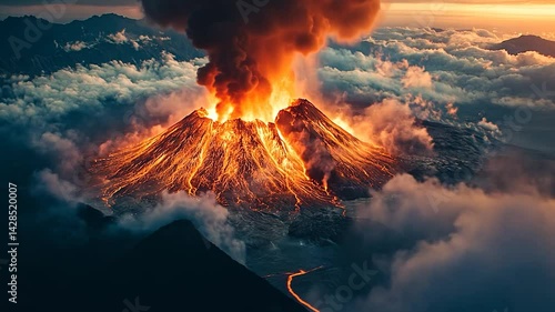 Erupting Volcano