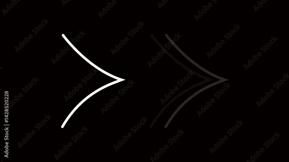 abstract arrow pointing graphic animation. Arrow sign symbol looping animation direction concept animated in transparent background. 4k animation. abstract arrow pointing graphic animation. Arrow sign symbol looping animation direction concept animated in transparent background. 4k animation.