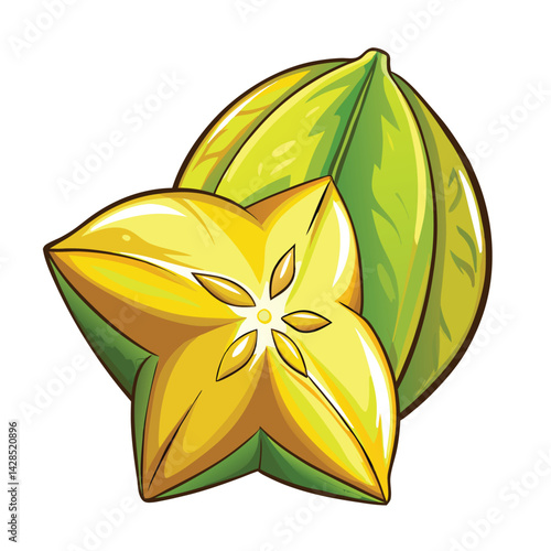 Star Fruit Illustration