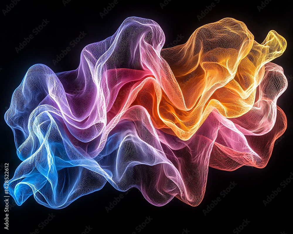 Abstract Flowing Fabric Design Abstract Flowing Fabric Design