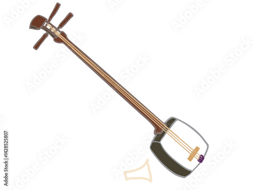 shamisen illustration
