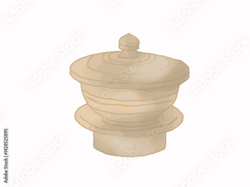 Illustration of a water sprinkler used as a container for esoteric Buddhist ritual implements