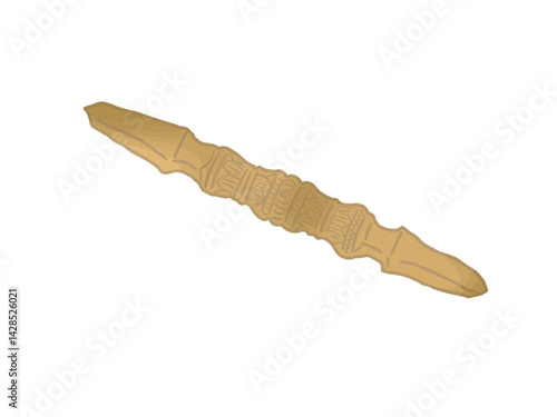 Illustration of a vajra, a ritual implement used in Esoteric Shingon Buddhism