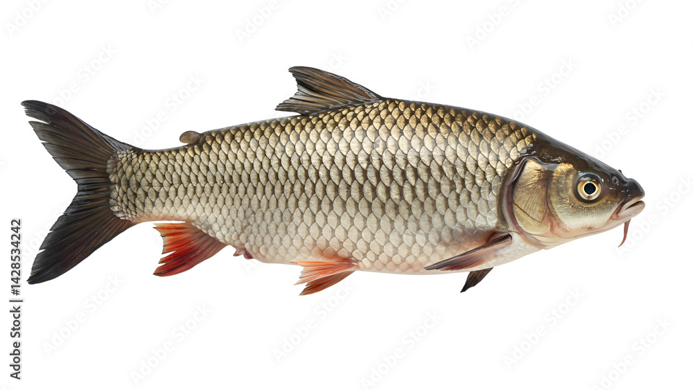 Detailed Illustration of a Fish Isolated on Transparent Background Detailed Illustration of a Fish Isolated on Transparent Background