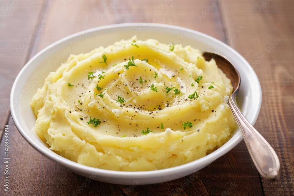 Traditional southern mashed potatoes made with red potatoes