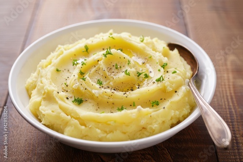 Obraz na płótnie Traditional southern mashed potatoes made with red potatoes w salonie