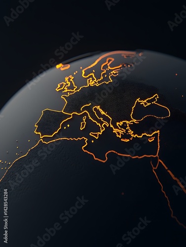 Globe Europe Night Glow