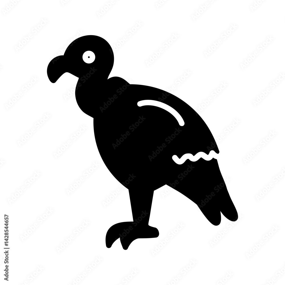 Obraz premium Vulture Vector Icon