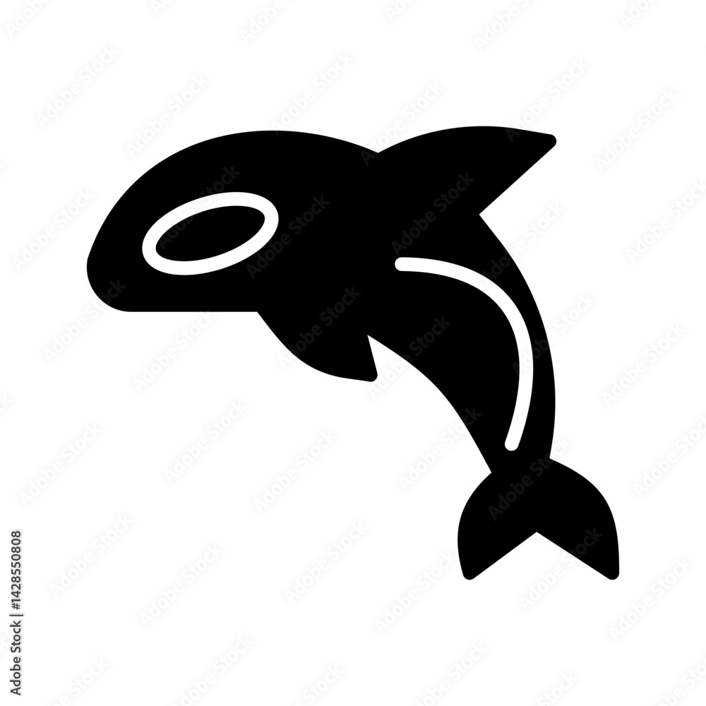 Obraz premium Orca Vector Icon