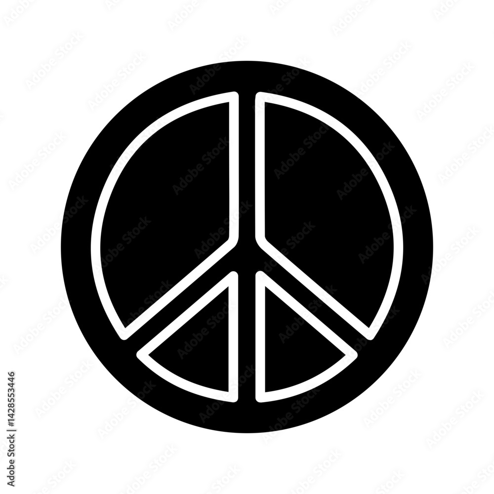 Peace Symbol Vector Icon Peace Symbol Vector Icon