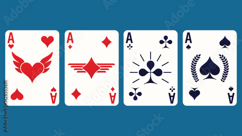Four Aces Playing Cards Custom Icons