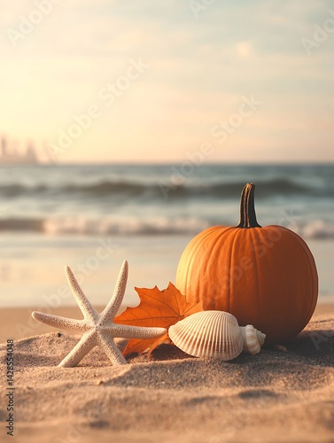 Autumn Seashore Pumpkin