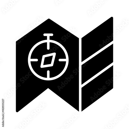 Conflict Zone Map Vector Icon