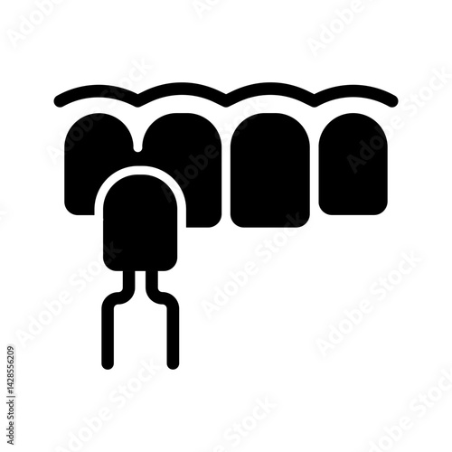 Dental Veneer Vector Icon