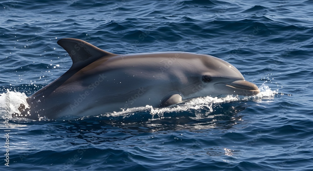 Obraz premium Dolphin in the water.