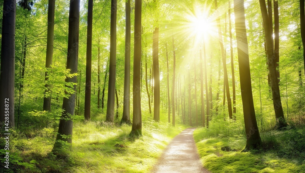 morning in the woods green background morning in the woods green background