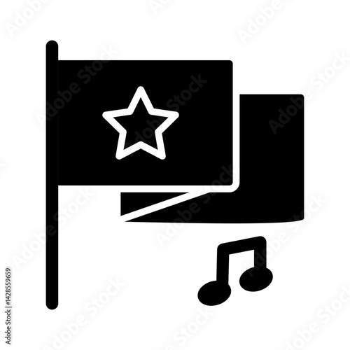 National Anthem Vector Icon
