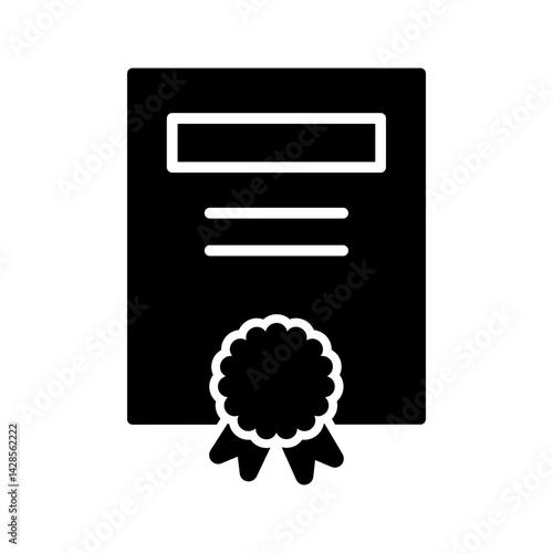 Teacher Certificate Vector Icon