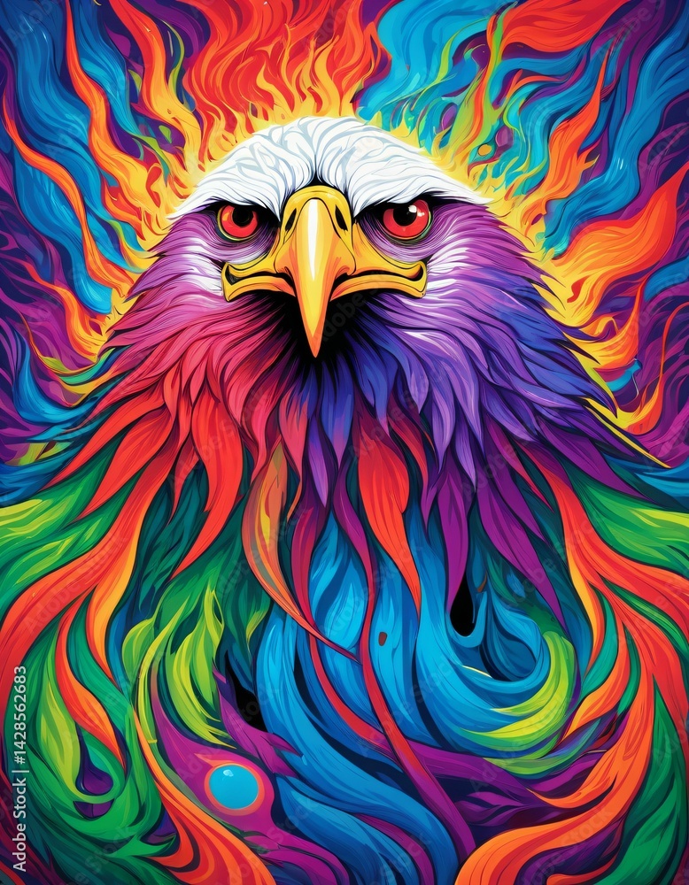 Obraz premium imaginary, various imaginary eagle views