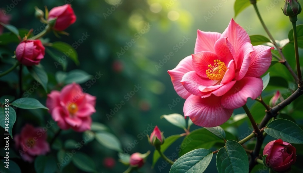 Intertwined petals, flowing vines, lush garden, texture, background Intertwined petals, flowing vines, lush garden, texture, background