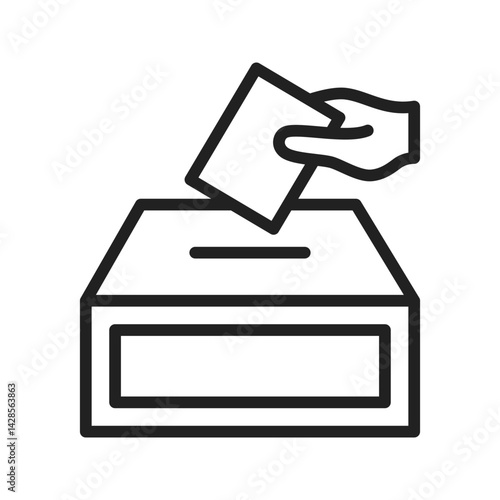 Vote icon vector image. Suitable for mobile apps, web apps and print media.