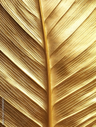 Luxurious Gold Leaf Texture: Elegant Natural Patterns for Stylish Interior Decor