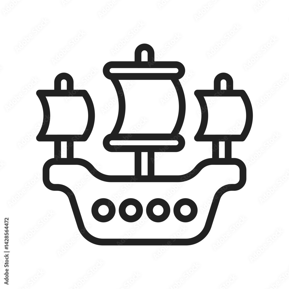Ship icon vector image. Suitable for mobile apps, web apps and print media. Ship icon vector image. Suitable for mobile apps, web apps and print media.