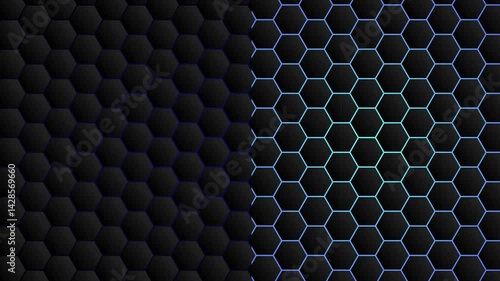 Digital Network Design Hexagonal Pattern Showcasing Modern Technology, Communication, and Telecoms in Computer Internet Graphic Theme digital technology background Abstract