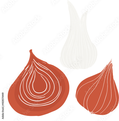 Hand-Drawn Onion Vegetables Market