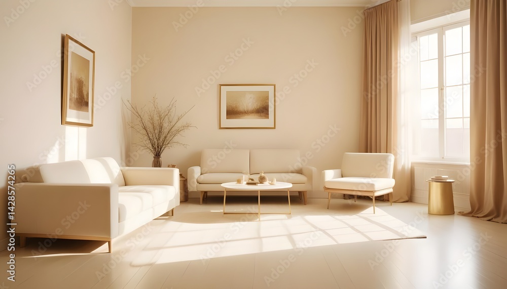 Fototapeta premium interior modern design room 3d