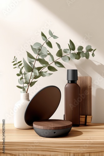 Obraz na płótnie Modern Home Decor with Natural Elements and Minimalist Aesthetic w salonie