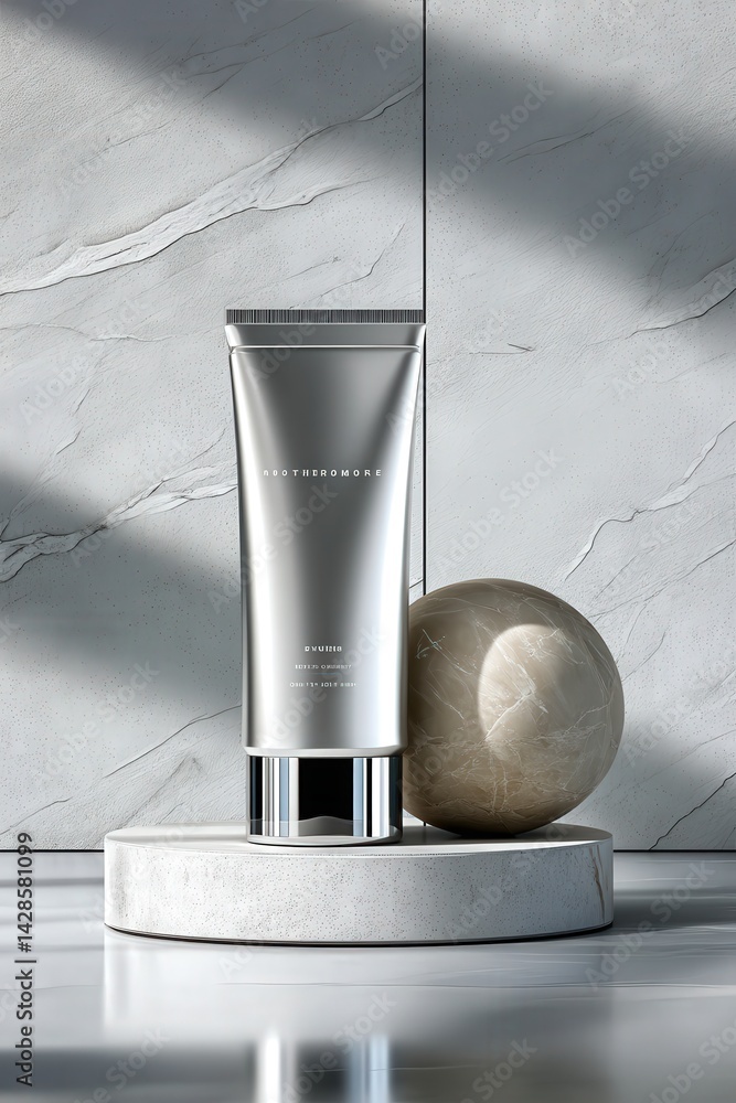 Modern Skincare Product with Minimalist Design and Elegant Display