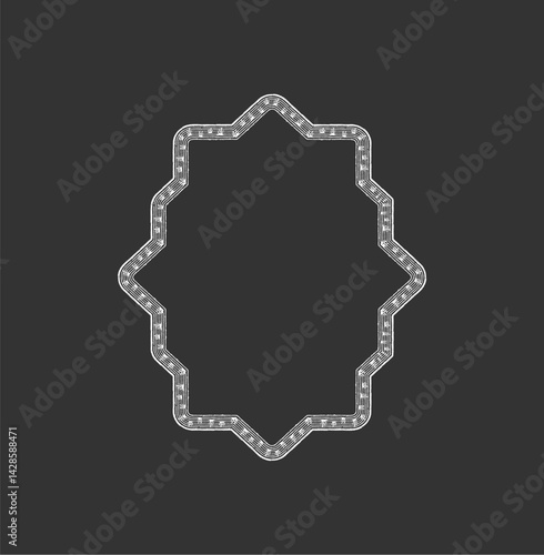 Tazhib Eslimi Art Iranian Text Box Floral
