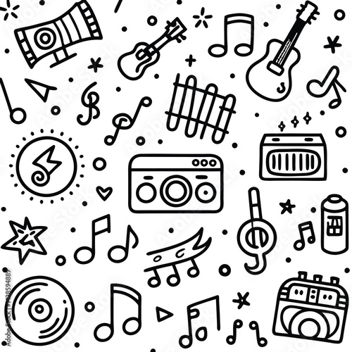 Doodle Music and Audio Pattern