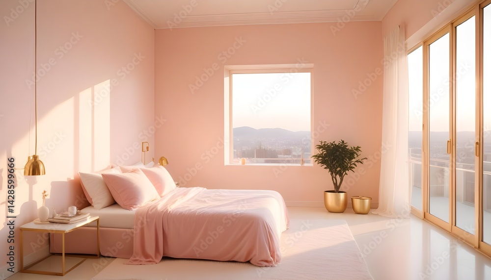 Fototapeta premium interior modern design room 3d