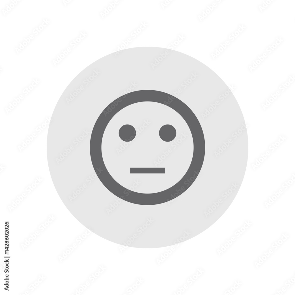 Obraz premium Sentiment Neutral Filled