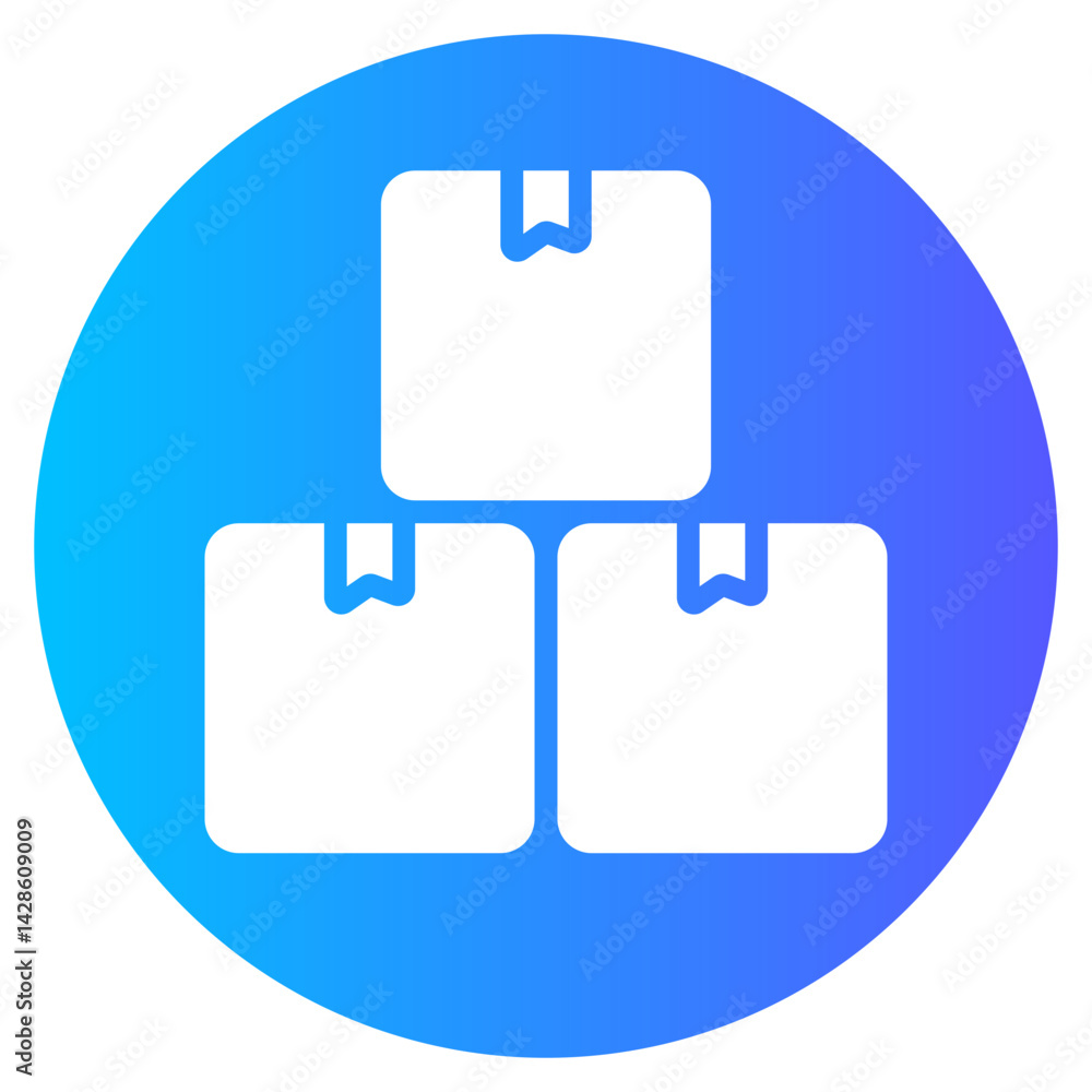 boxes gradient icon boxes gradient icon
