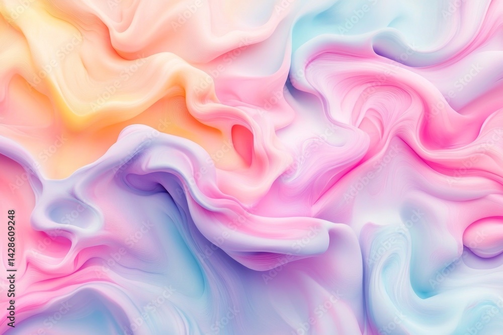 Obraz premium Abstract pastel color swirl texture