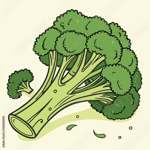 Healthy Broccoli Vector