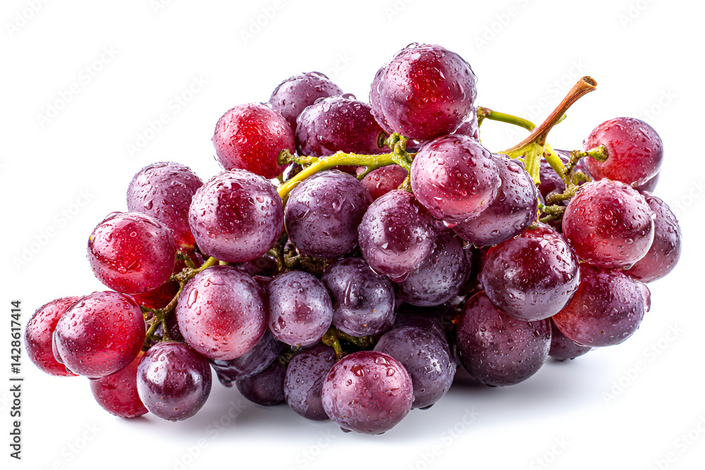 Juicy Red Grapes Fresh and Delightful Cluster of Sweetness Juicy Red Grapes Fresh and Delightful Cluster of Sweetness