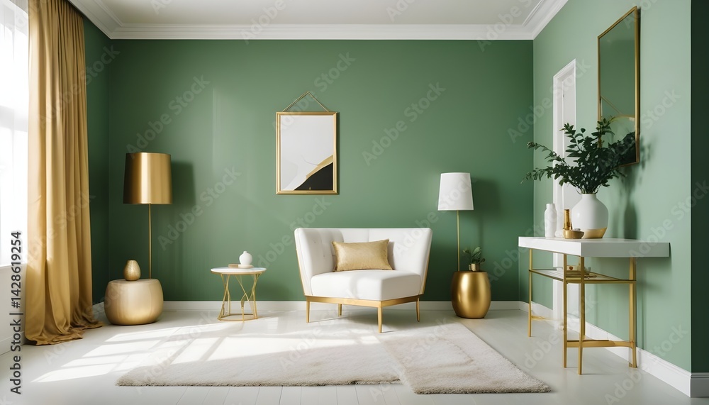 Fototapeta premium interior modern design room 3d