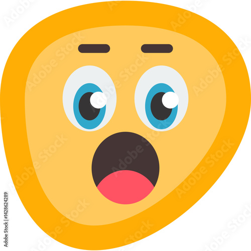 Sleeping Face Flat Icon