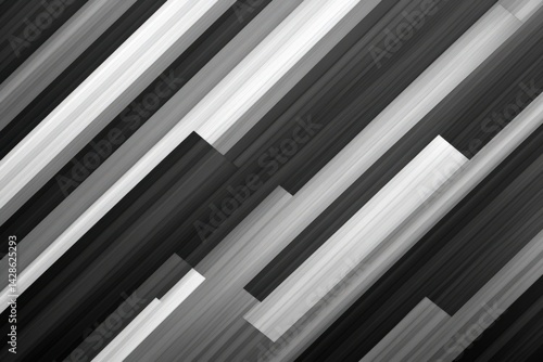 Obraz na płótnie Abstract Patterns of Black and White Stripes for Modern Design w salonie