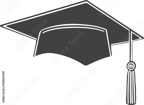 graduation cap vector icon