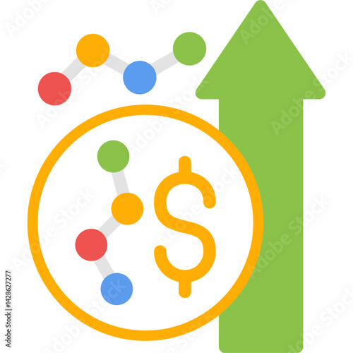 Business Revenue Flat Icon