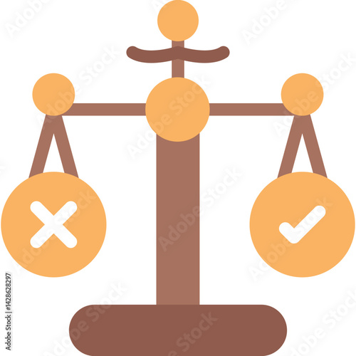 Legal Decision Flat Icon