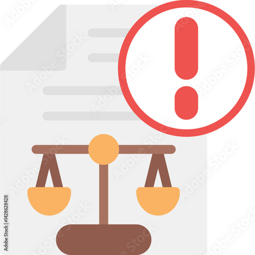 Legal Dispute Flat Icon