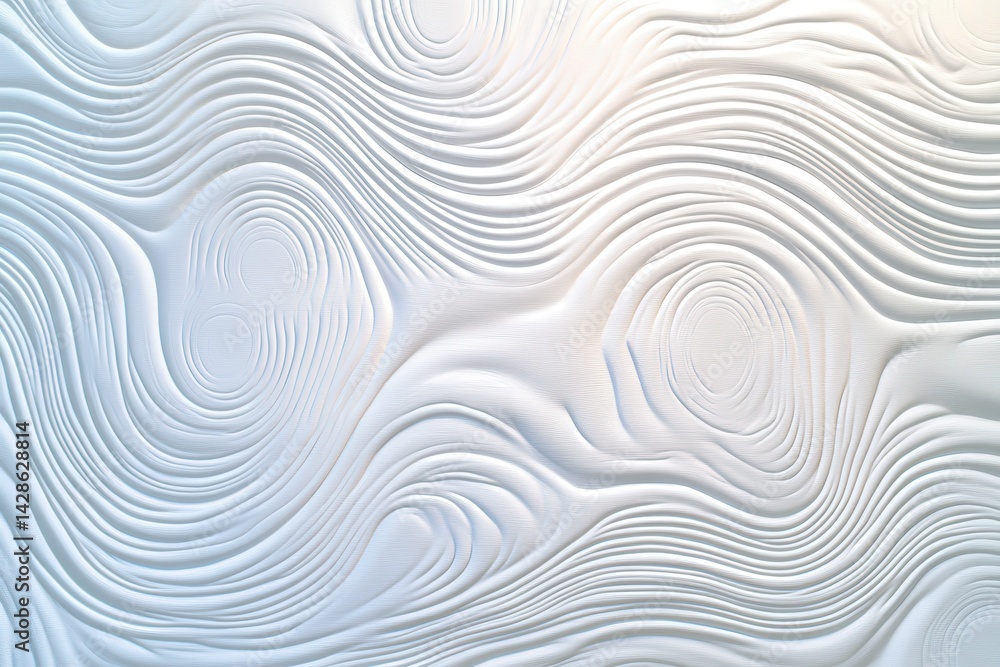 Abstract Smooth White Texture with Flowing Curves and Swirls Abstract Smooth White Texture with Flowing Curves and Swirls