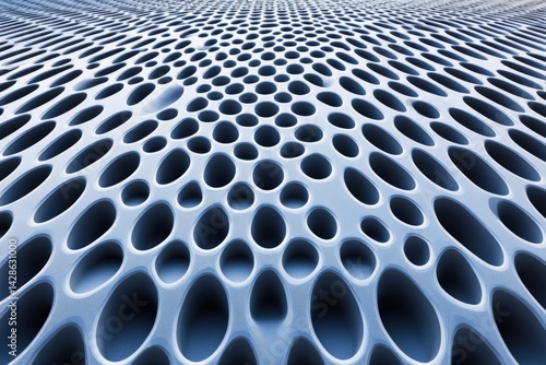 Obraz na płótnie Abstract Texture of Blue Bubbles on a Fluid Surface Design w salonie