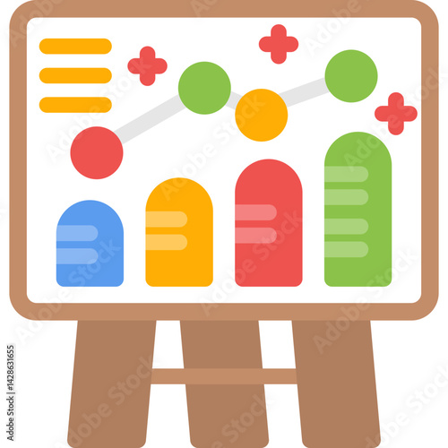 Social Media Planning Flat Icon
